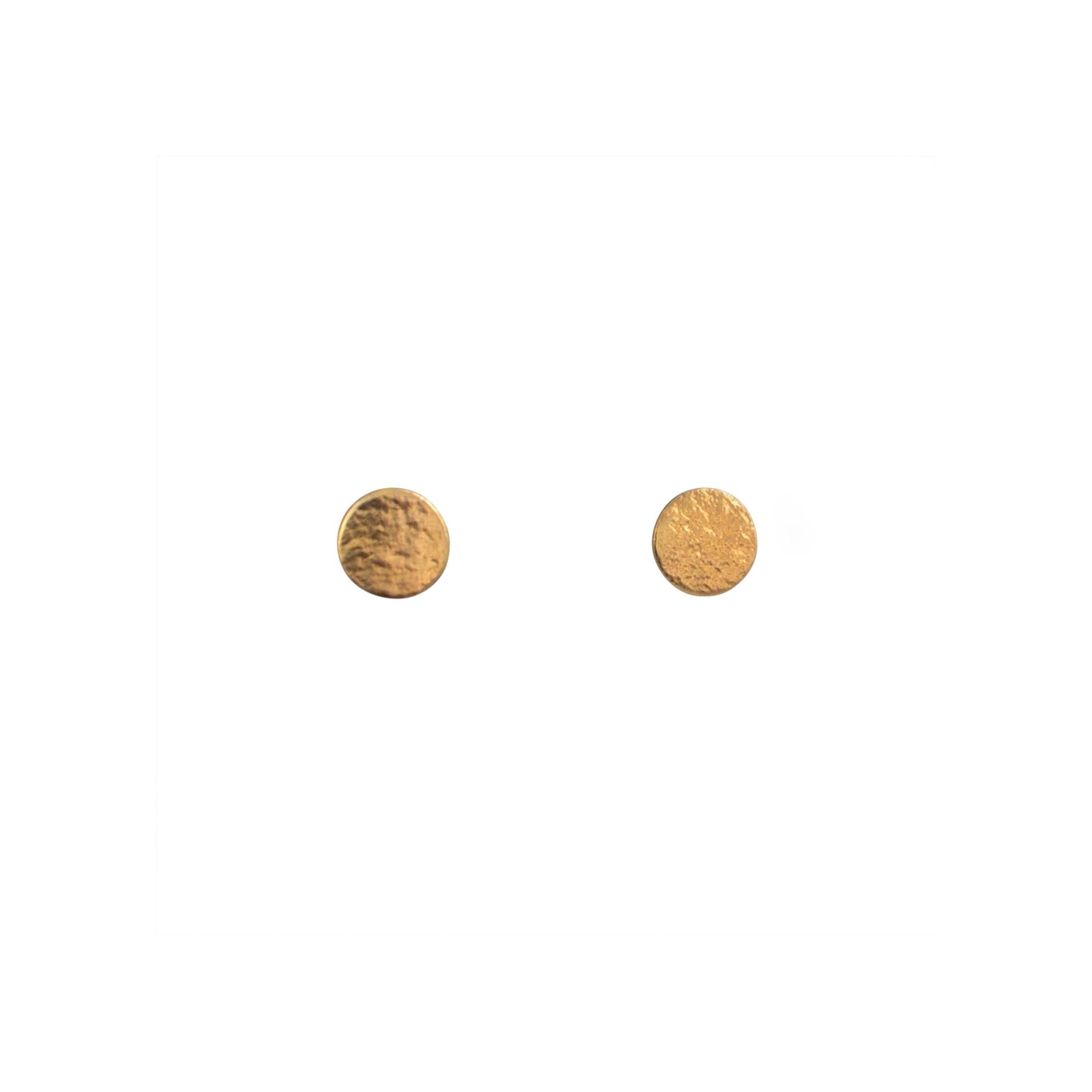 Cara Tonkin Paillette Gold Plate Medium Stud Earrings
