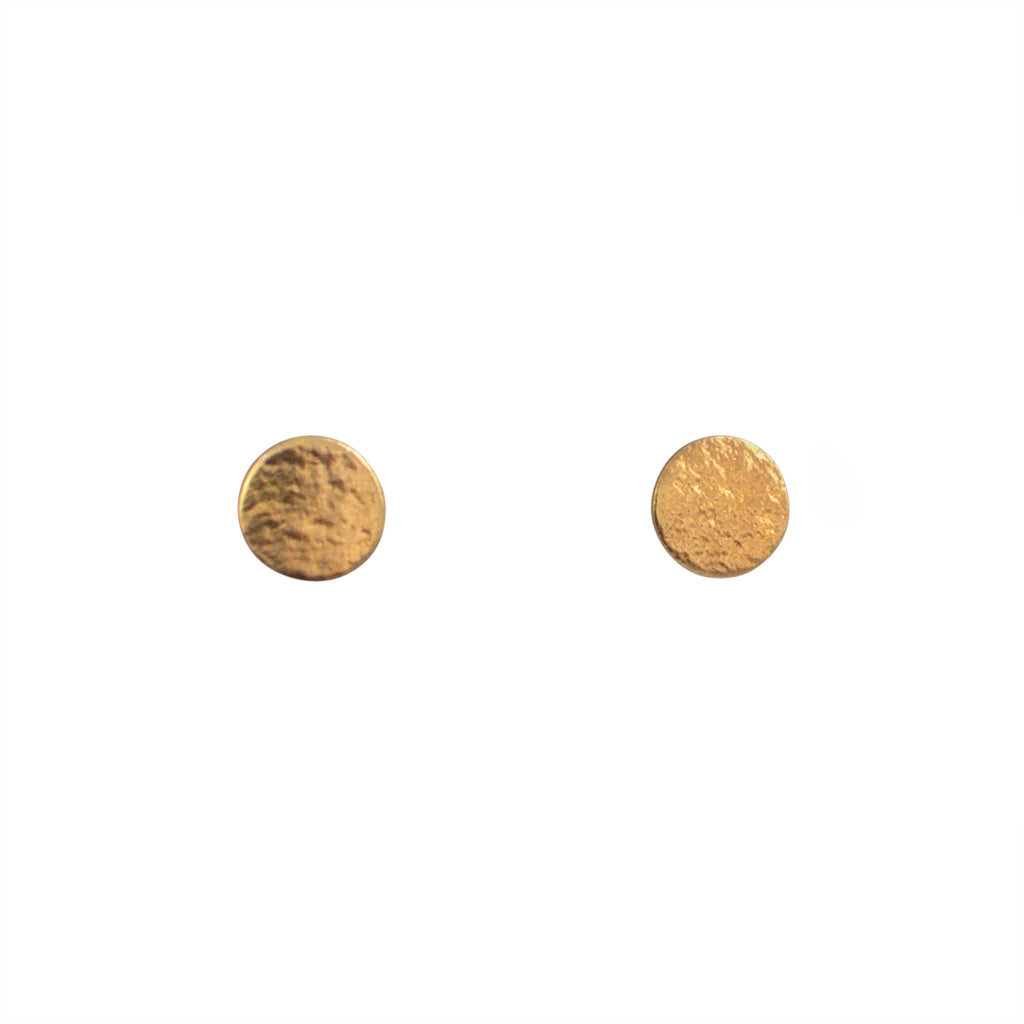 Cara Tonkin Paillette Gold Plate Medium Stud Earrings