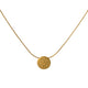 Cara Tonkin Paillette Gold Plate Tiny Disc Pendant