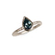 Bespoke - 9ct White Gold and Malawi Teal Sapphire