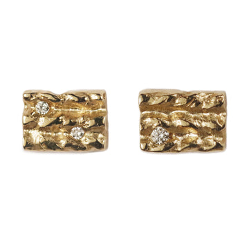 Rosalyn Faith 9ct Yellow Gold Diamond Stud Earrings