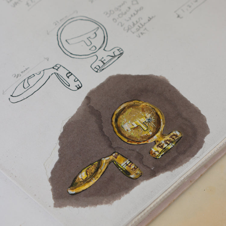 Diana Porter Silver Face Pendant