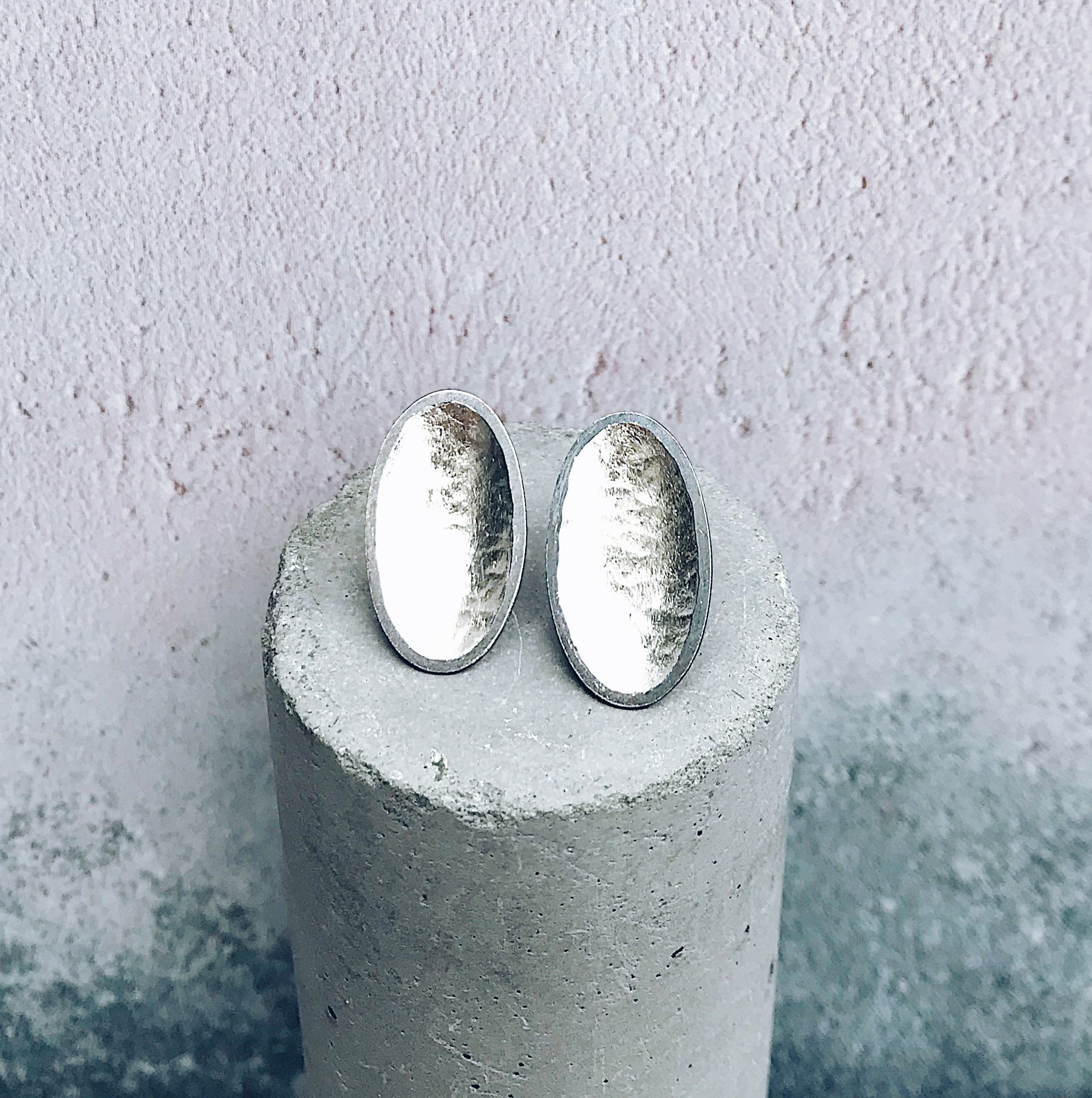 Jenifer Wall - Oxidised Silver and Palladium Earrings