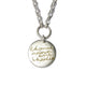 Bespoke - Silver Pendant Etched in Gold with with Personalised Words