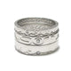 Bespoke - Etched Set of Platinum Rings with with Personalised Words