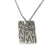 Bespoke - Silver Etched Pendant with Personalised Words