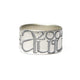 Bespoke - Etched Silver Ring with Oxidised Personalised Words