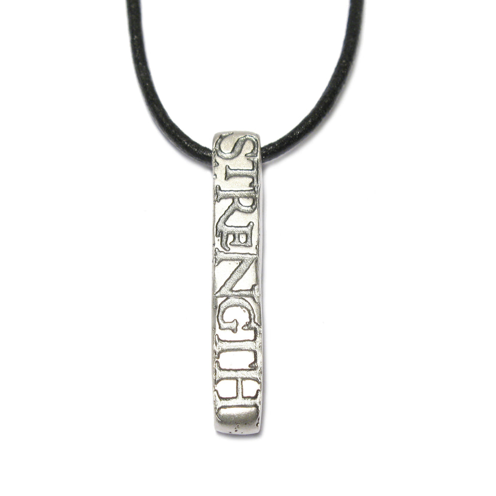 Bespoke - Silver Pendant Etched with Oxidised Personalised Words