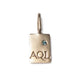 Bespoke - Rose Gold Pendant with Birth Stone and Personalised Initials
