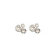 Small Silver 'Emerge' Ear Studs