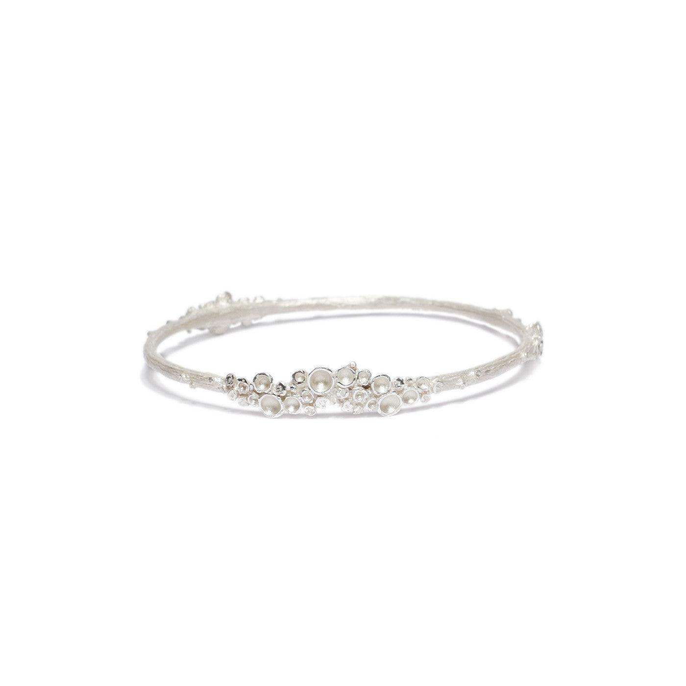 Silver 'Emerge' Bangle