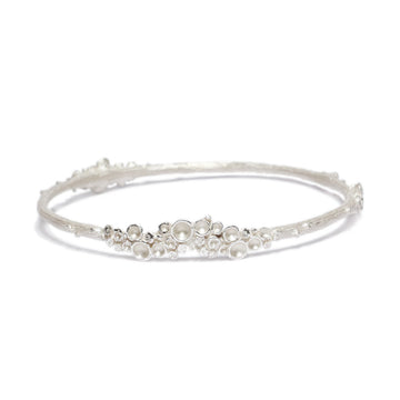 Silver 'Emerge' Bangle