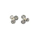 Silver Bud Diamond Ear Studs