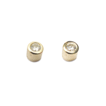 Silver Diamond Frosted Ear Studs