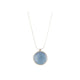 Grace Girvan Silver Concave Blue Enamel Pendant