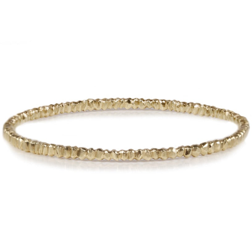 Hannah Felicity Dunne 9ct Yellow Gold Rock Bangle