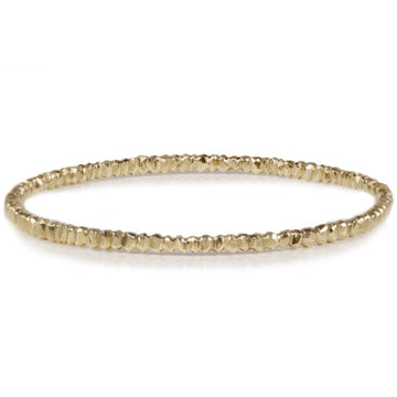 Hannah Felicity Dunne 9ct Yellow Gold Rock Bangle