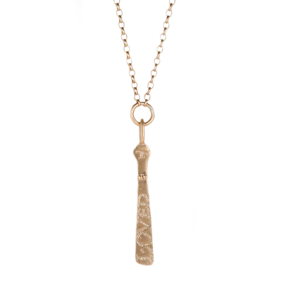9ct Fairtrade Gold Single LOVED Sibyl Necklace