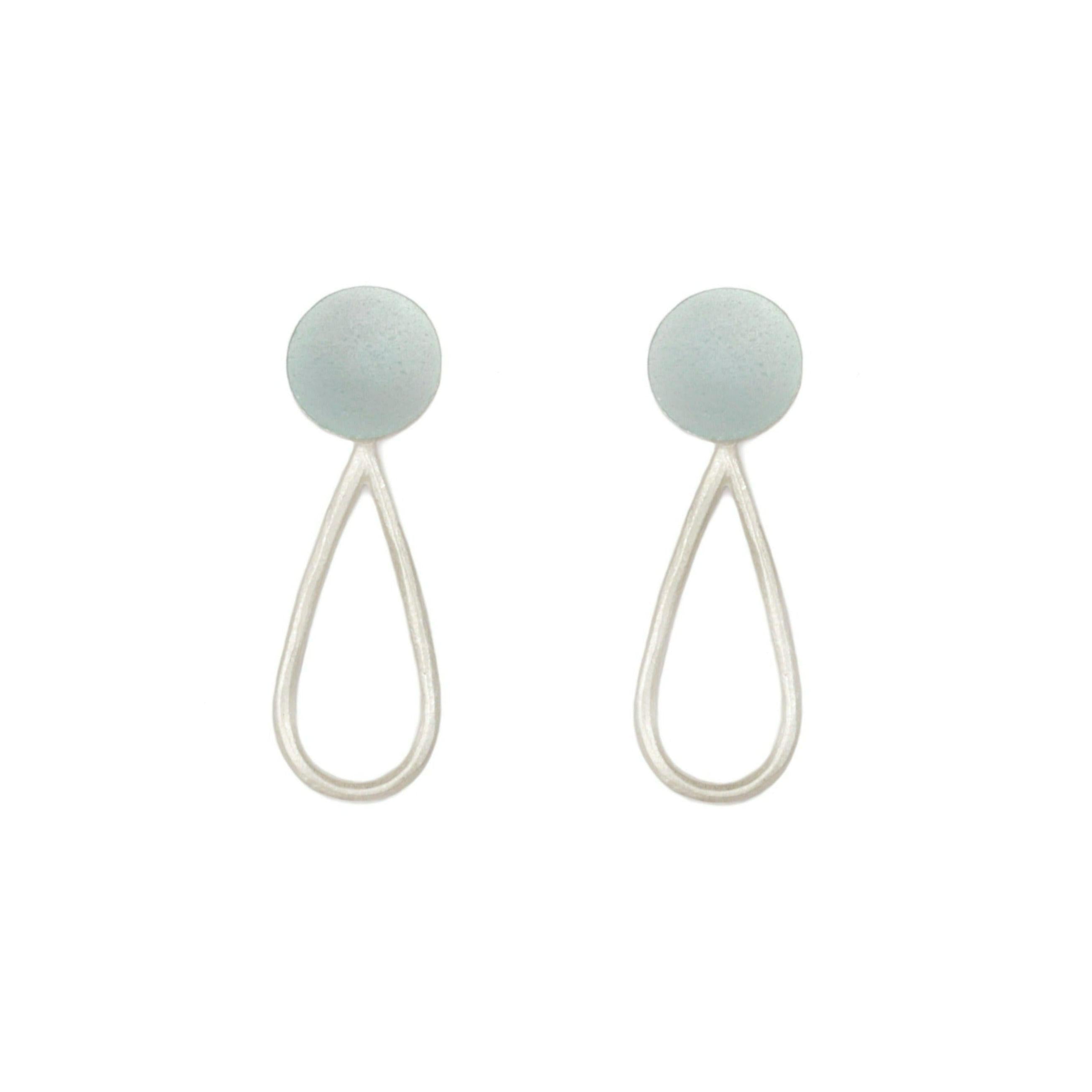 Grace Girvan Grey Circle & Teardrop Earrings