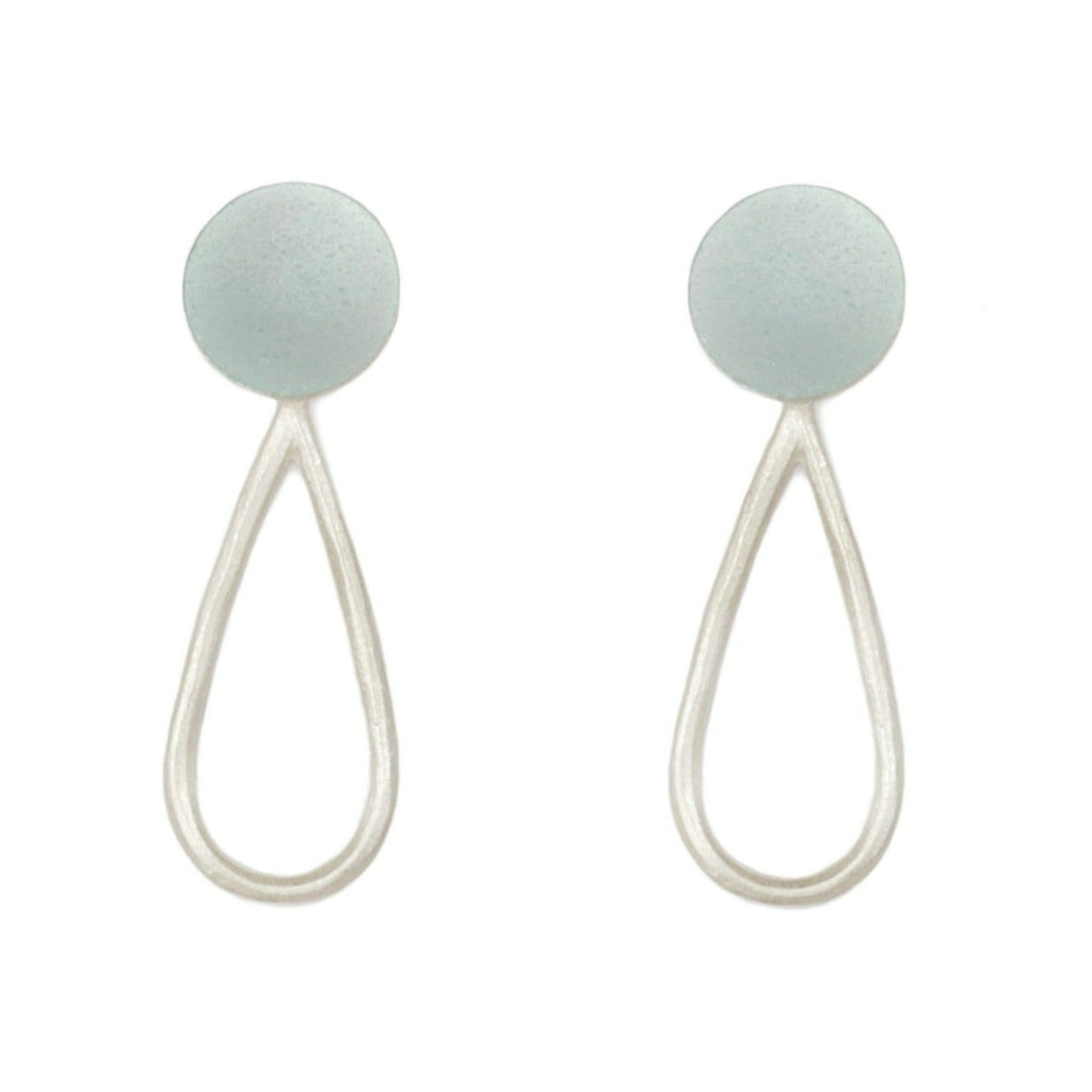 Grace Girvan Grey Circle & Teardrop Earrings