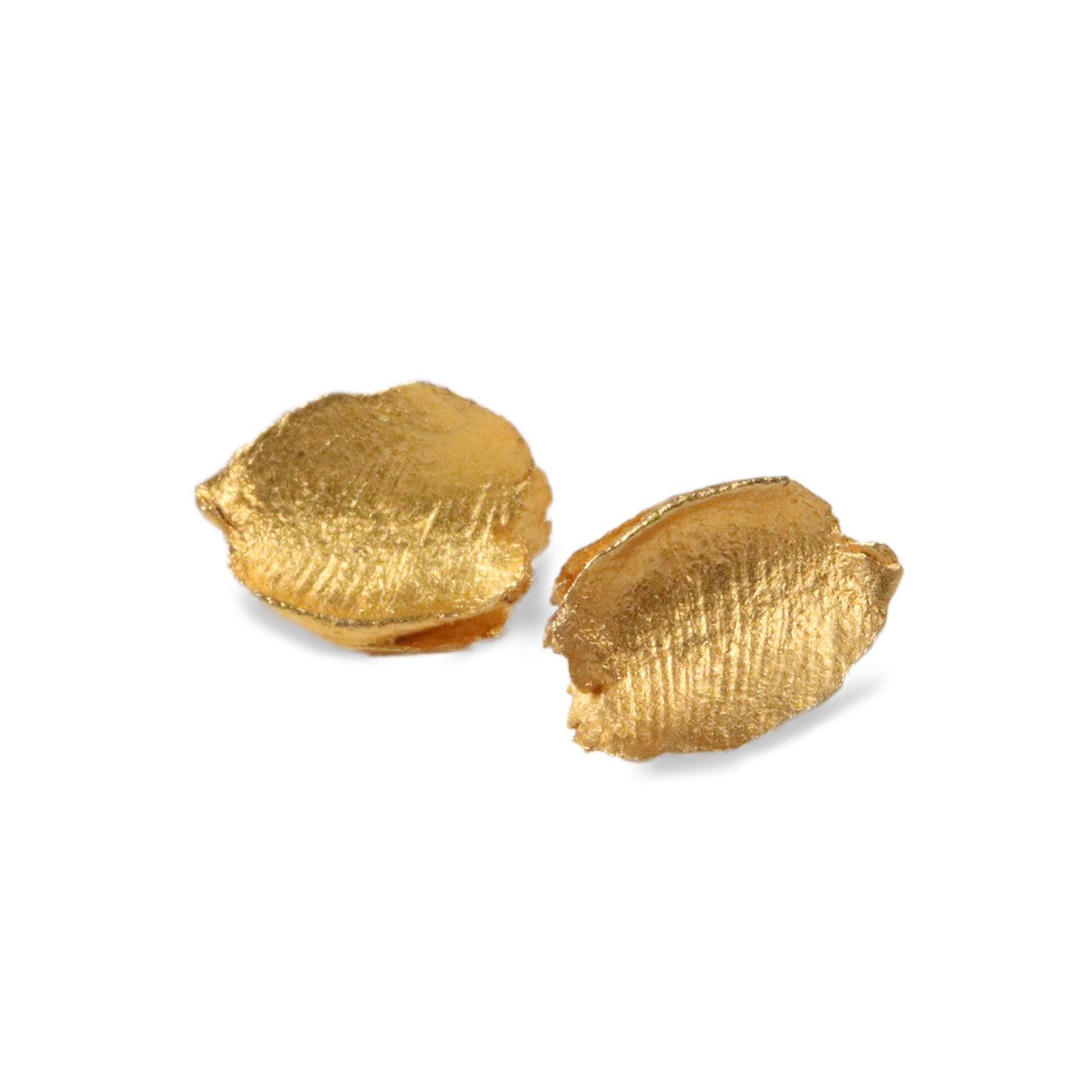 Gold Earrings by Heesung Koh