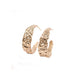 9ct Fairtrade Yellow Gold Molten Ear Hoops