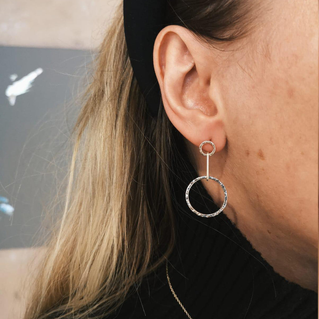 Hannah Felicity Dunne circle drop earrings