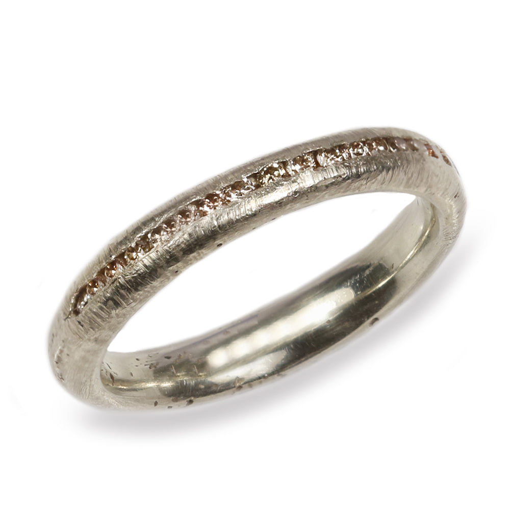 Justin Duance White Gold Half Eternity Ring