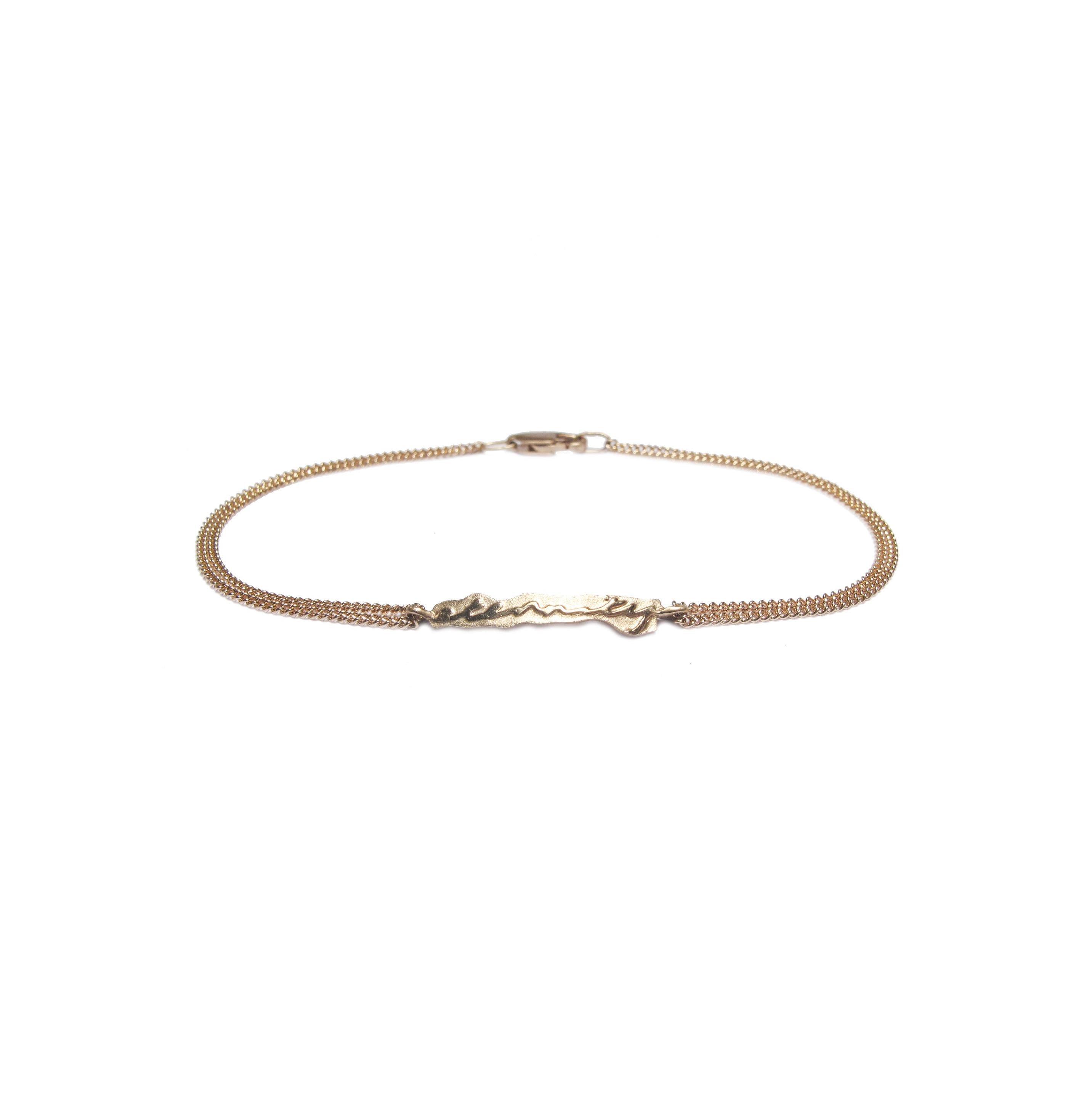 Diana Porter Jewellery contemporary rose gold etched eternity bracelet