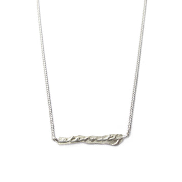 Diana Porter Jewellery contemporary silver etched eternity necklace