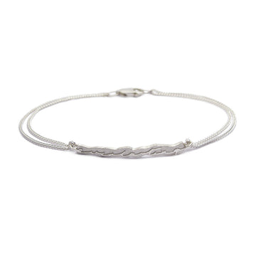 Diana Porter Jewellery contemporary silver etched bracelet