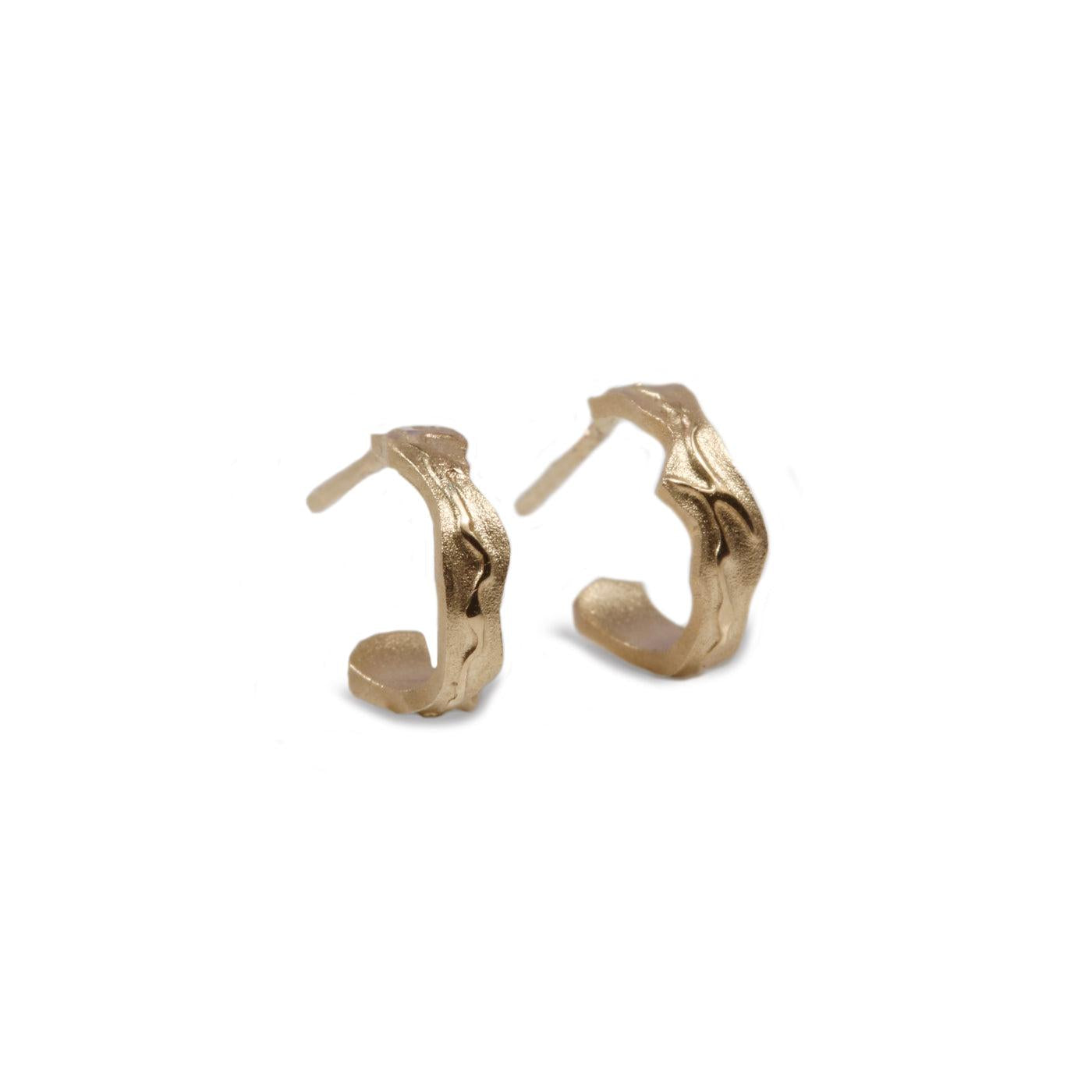Small 9ct Fairtrade Yellow Gold 'Endless' Hoop Earrings