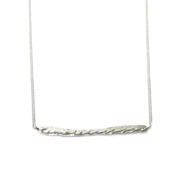 Diana Porter Jewellery contemporary etched silver necklace