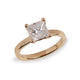 Bespoke - 18ct Fairtrade Yellow Gold with a Princess Cut Diamond
