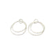Silver Double Hoop Lace 'and on' Earrings