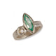 Bespoke - 9ct Fairtrade White Gold with a Mint Marquise Cut Tourmaline