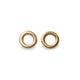 Small Fairtrade Yellow Gold Link Ear Studs