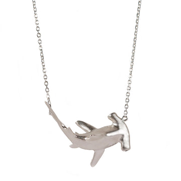 Manya & Roumen Silver Hammerhead Shark Necklace