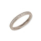 Modern White Gold Half Eternity Ring