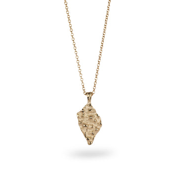 9ct Fairtrade Gold Large Molten Pendant