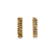 Mim Best 9ct yellow gold oblong studs
