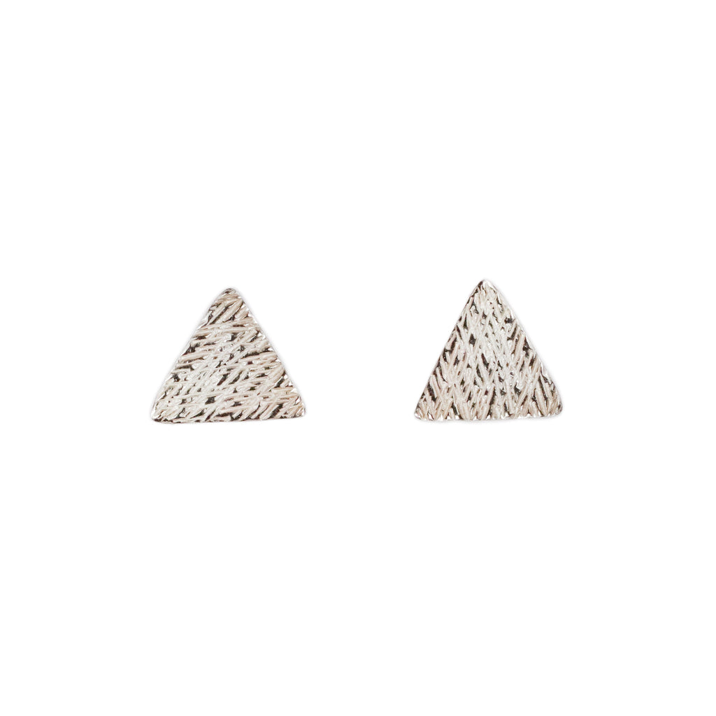 Mim Best Silver Triangle Studs