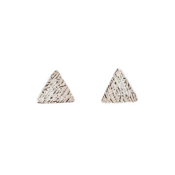 Mim Best Silver Triangle Studs