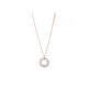 Mounir gold plated white pearl circle necklace