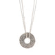Silver 'Being' Disc Pendant