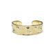 Bespoke - Heirloom Gold Cuff, with Princess Cut Emeralds and Diamonds