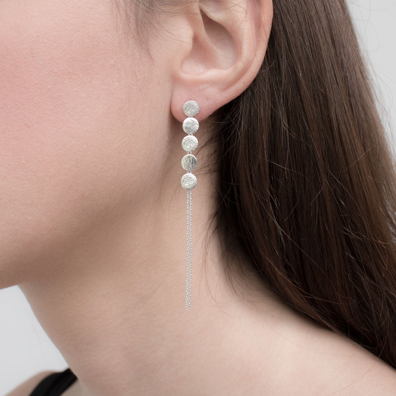 Cara Tonkin Paillette Disc Drop Earrings