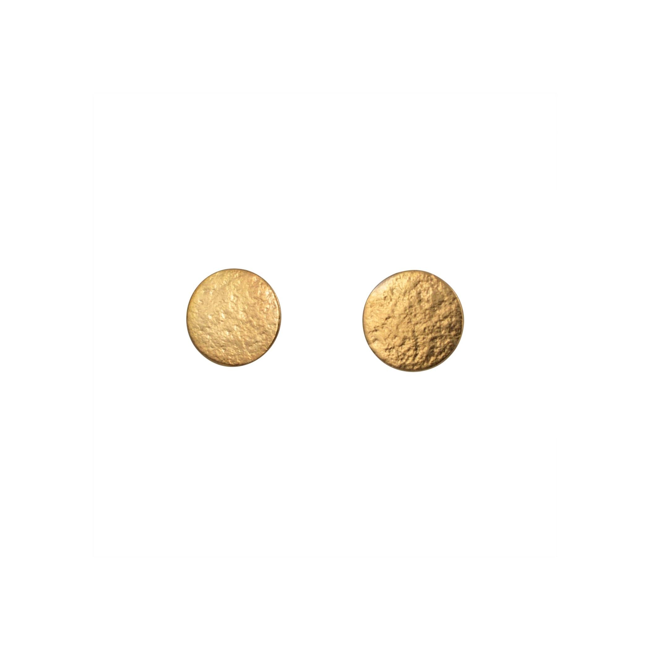 Cara Tonkin Paillette Large Gold Plated Stud Earrings