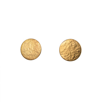 Cara Tonkin Paillette Large Gold Plated Stud Earrings