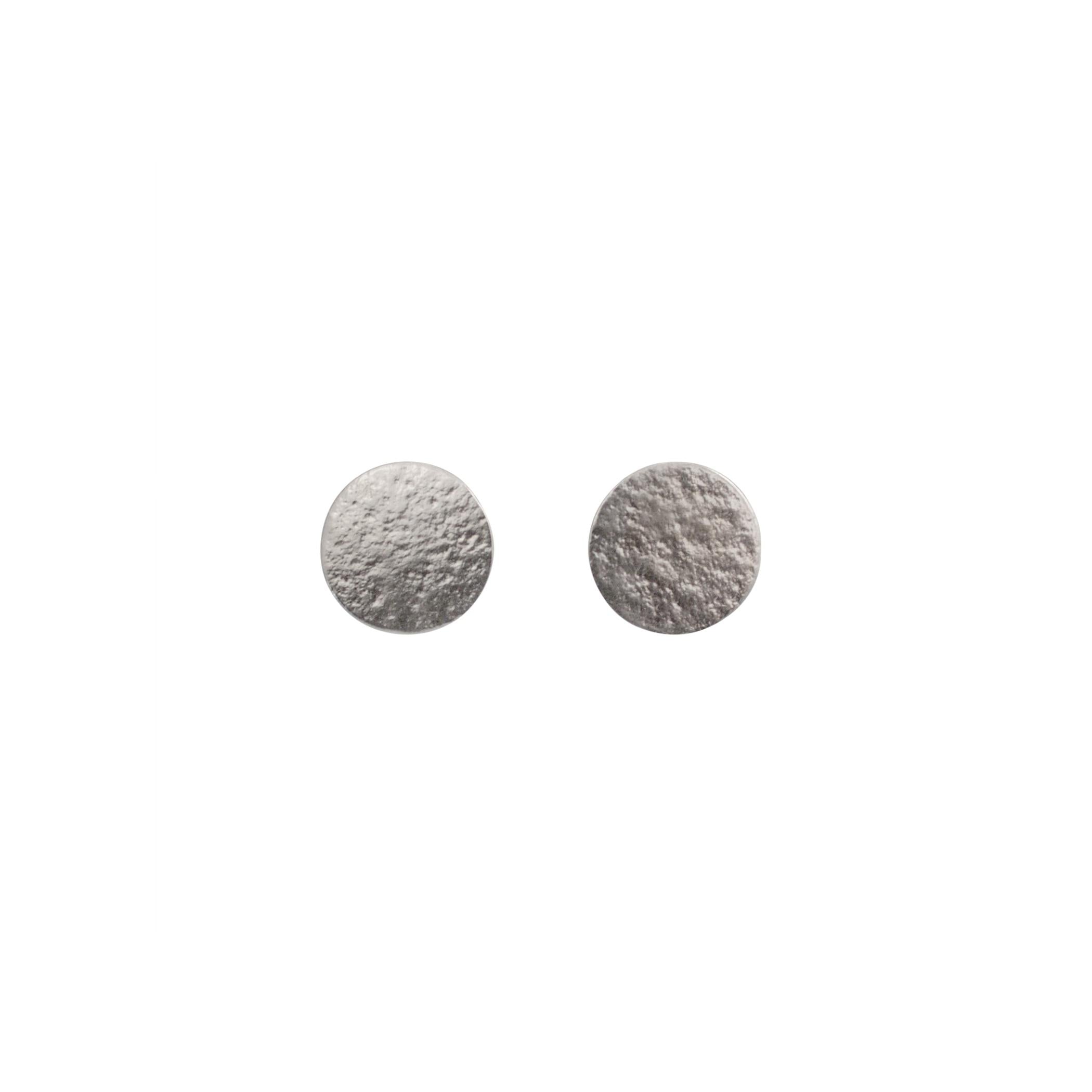 Cara Tonkin Paillette Large Silver Stud Earrings
